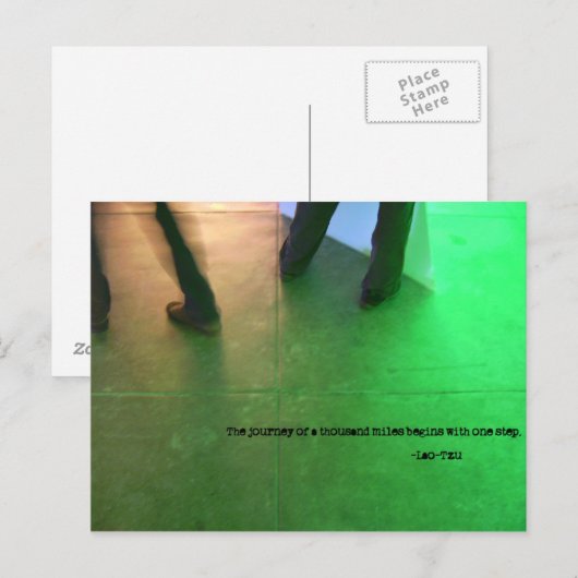 De reis van 1.000 km... briefkaart (Voorkant / Achterkant)