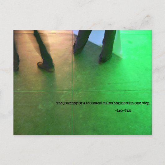 De reis van 1.000 km... briefkaart (Voorkant)