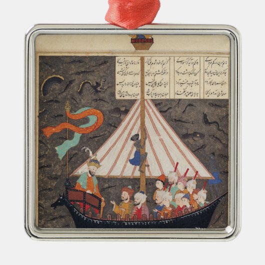 De reis van Alexander de Grote Metalen Ornament (Voorkant)