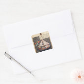 De reis van Alexander de Grote Vierkante Sticker (Envelop)