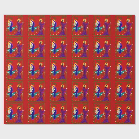 De reis van Bethlehem Cadeaupapier (Vlak)