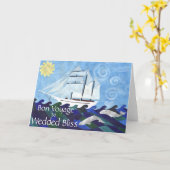 De Reis van Bon aan Zaligheid Wedded Kaart (Gele Bloem)