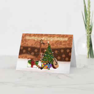 De Reis van Bon & de Vrolijke Giraffe van de Feestdagen Kaart