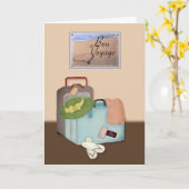 De Reis van Bon, Ingepakte Koffers, het Thema van Kaart (Gele Bloem)