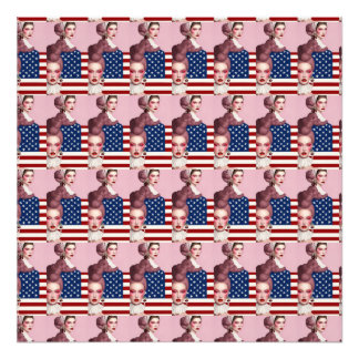 De reis van de Amerikaanse vlag: een visueel verha Foto Afdruk