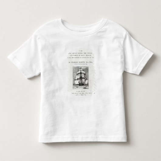 De reis van de beagle kinder shirts (Voorkant)