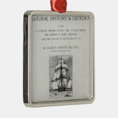 De reis van de beagle metalen ornament (Rechts)