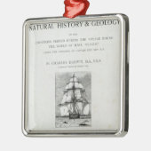 De reis van de beagle metalen ornament (Links)