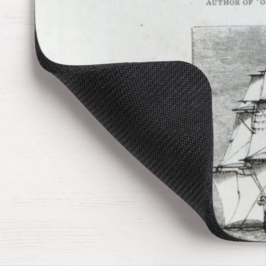 De reis van de beagle muismat (Hoek)