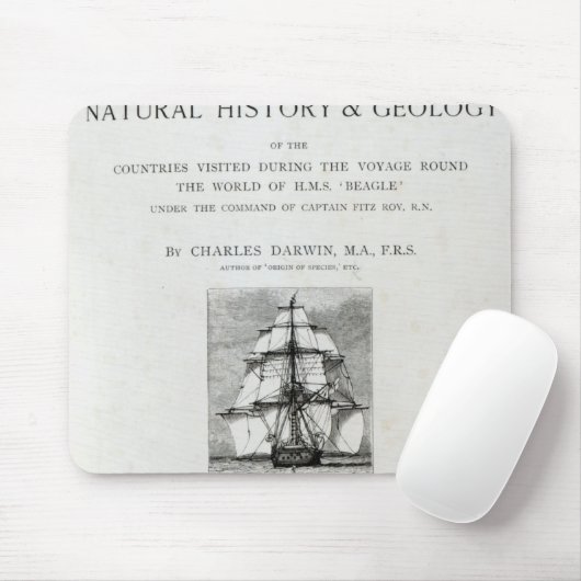 De reis van de beagle muismat (Met muis)