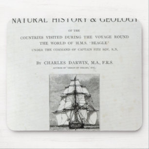 De reis van de beagle muismat