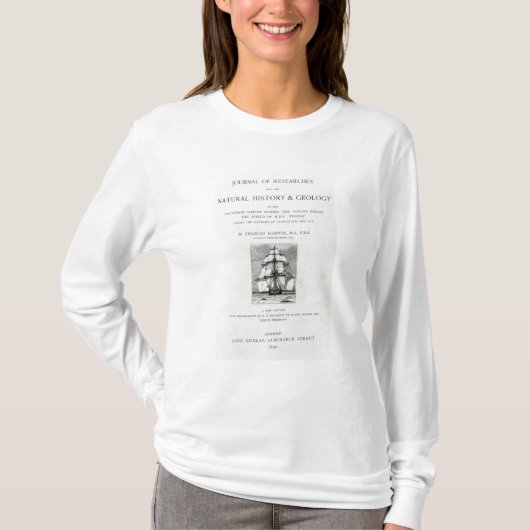 De reis van de beagle t-shirt (Voorkant)