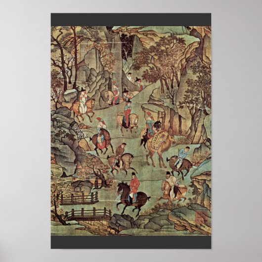 De reis van de keizer Ming Huang Shu na Poster (Voorkant)