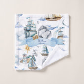 De reis van de kleine zeeman bad handdoek (Wasdoekje)