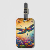 De reis van de libel bagagelabel (Voorkant (verticaal))