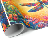 De reis van de libel cadeaupapier (Rol Hoek)