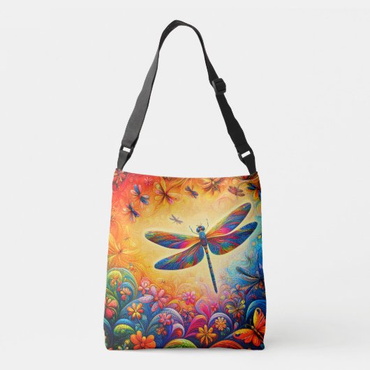 De reis van de libel crossbody tas (Achterkant)