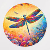 De reis van de libel labels (Design 2)