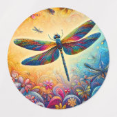 De reis van de libel labels (Design 2)