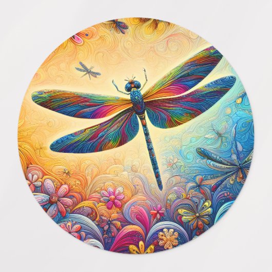 De reis van de libel labels (Design 2)