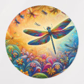 De reis van de libel labels (Design 1)