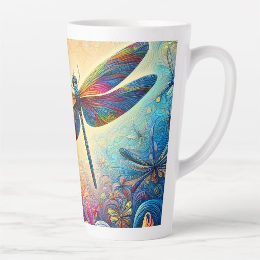 De reis van de libel latte mok (Rechts)