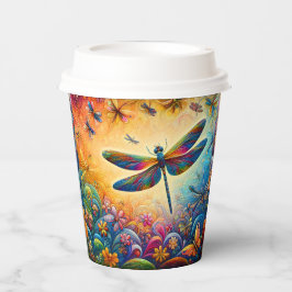 De reis van de libel papieren bekers