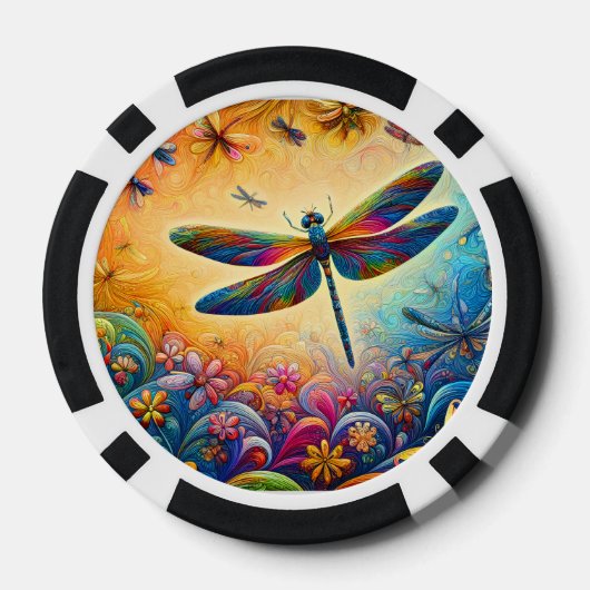 De reis van de libel poker chips (Achterkant)