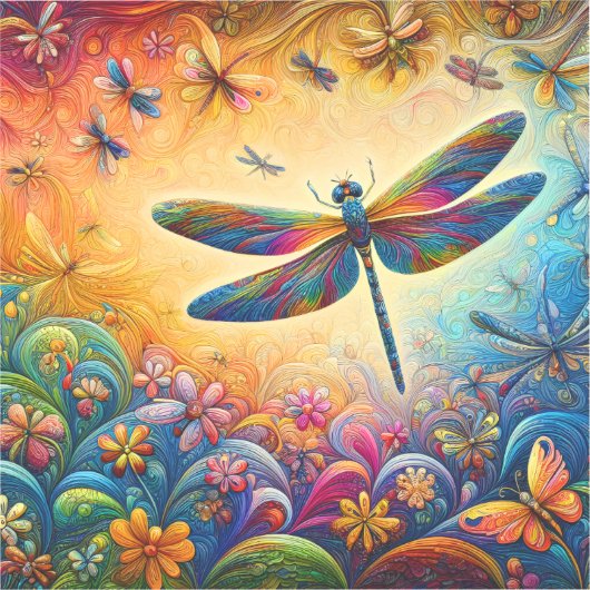 De reis van de libel sticker (Voorkant)