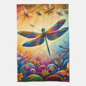 De reis van de libel theedoek (Verticaal)