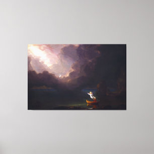 De reis van de Oude dag van het Leven door Thomas Canvas Afdruk
