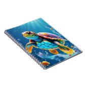 De reis van de schildpad door een sprankelende gel notitieboek (Rechterzijde)