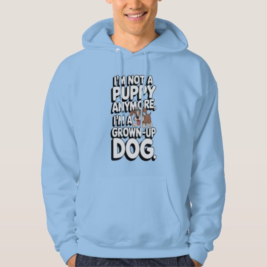 De reis van de volwassen hond hoodie (Voorkant)