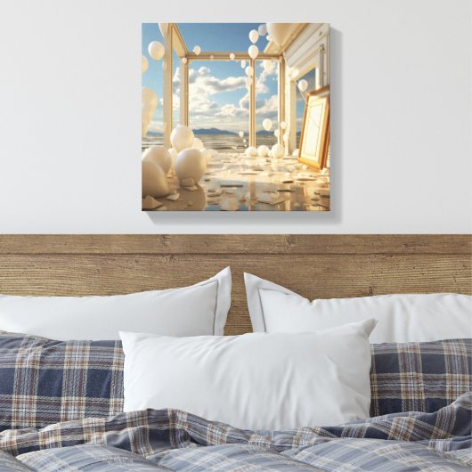 De reis van de vrijheid canvas afdruk (Insitu (Slaapkamer))