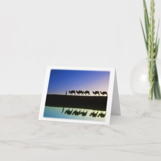 De Reis van de woestijn - dank u Bedankkaart (Voorkant)