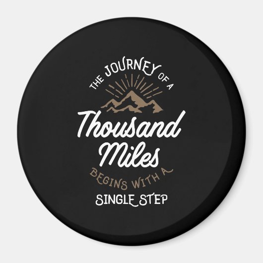 De reis van duizend kilometer magneet (Voorkant)