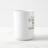 De reis van duizend kilometer mok (Center)