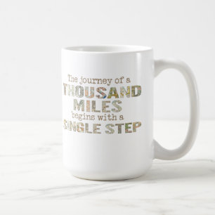 De reis van duizend kilometer mok