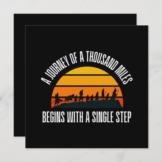 De reis van duizend mijlen begint met een lied (Voorkant / Achterkant)