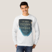 De reis van het leven cadeaus vaak uitdagingen t-shirt (Voorkant volledig)