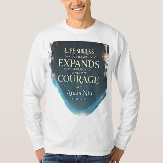 De reis van het leven cadeaus vaak uitdagingen t-shirt (Voorkant)