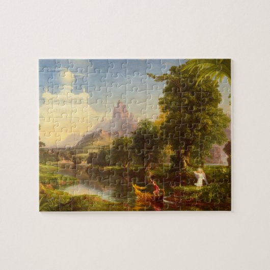 De reis van het leven, jeugd door Thomas Cole Legpuzzel (Horizontaal)