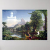 De reis van het leven - Jeugd door Thomas Cole Poster (Voorkant)