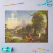 De reis van het leven, jeugd door Thomas Cole Tissuepapier (Craft)