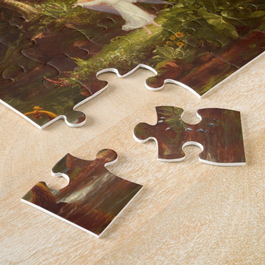 De reis van het leven: Jeugd van Thomas Cole Legpuzzel (Zijkant)