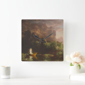 De reis van het leven: Kinderkap, 1842 (olie op do Vierkante Klok (Huis)