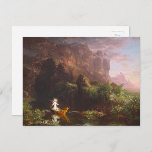 De reis van het leven: Kindertijd Briefkaart (Voorkant / Achterkant)