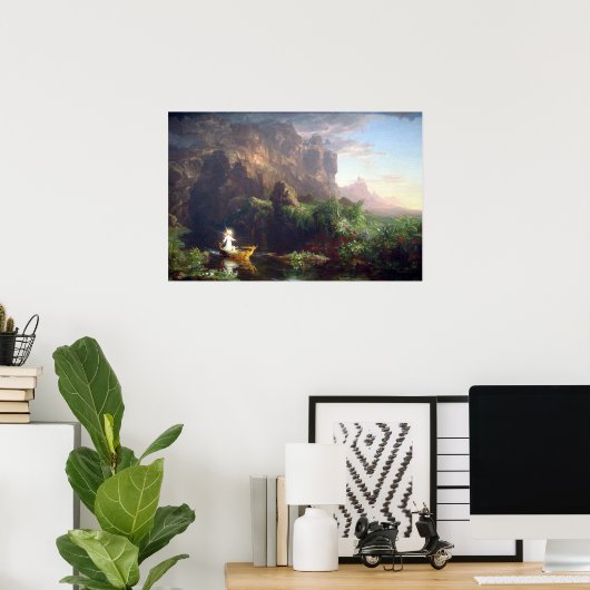 De reis van het leven - Kindertijd door Thomas Col Poster (Thuiskantoor)