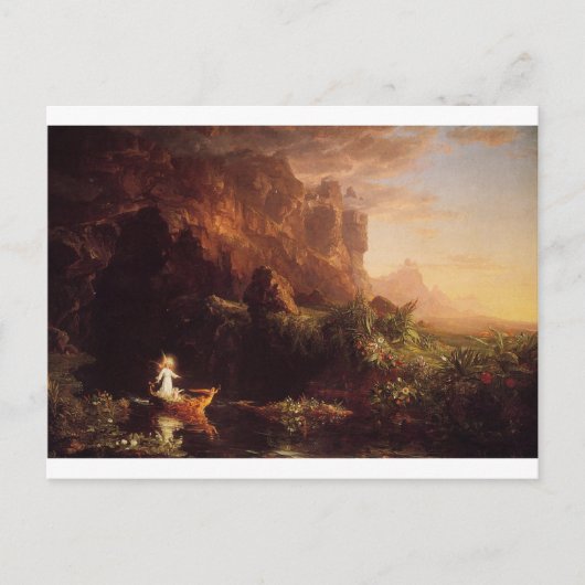 De reis van het leven: Kindertijd door Thomas Cole Briefkaart (Voorkant)