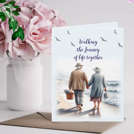 De reis van het leven lopen - Senior Kaart